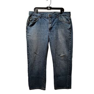 Chaps Jeans Men’s 38x27 Blue Straight Fit Denim